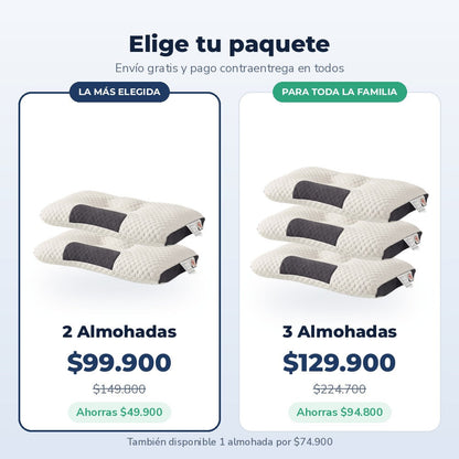 Paquetes de 2 y 3 almohadas CerviCare